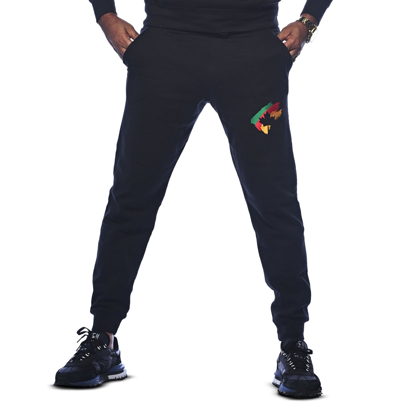 Black Maple Unisex Fleece Joggers